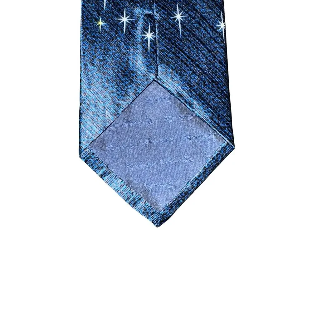 Eagle Wings Nativity Scene Star Religious Mary Jesus Christmas Necktie Silk